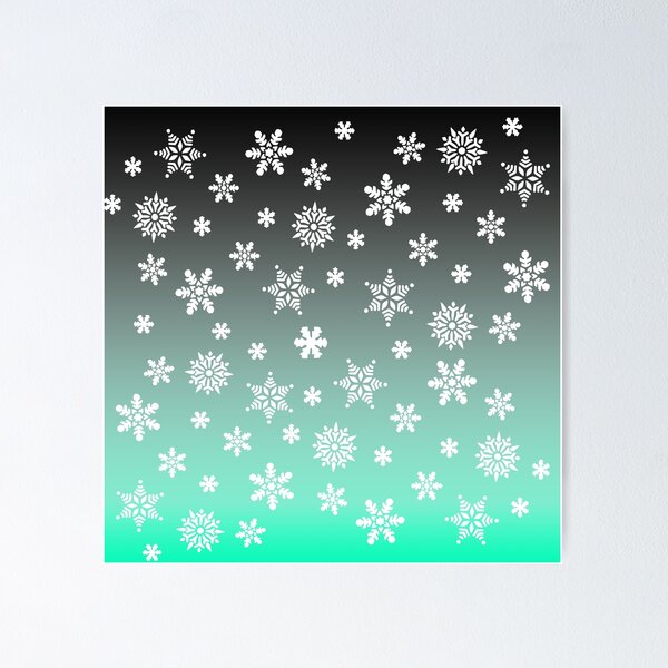 Artikel-Vorschau von Schneegestöber-Grau / Aqua Ombre, designt und verkauft von Lainey1978.