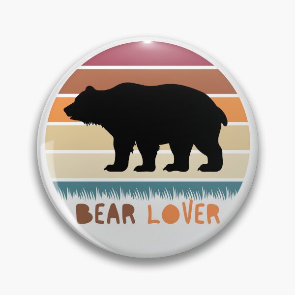 Item preview, WOOFZ® Bear Lover Brown Polar Black Bear Silhouette designed and sold by woofz.