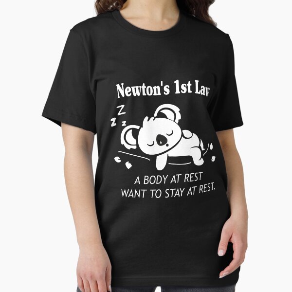 Item preview, Newton's First Law- Funny Physics Joke designed and sold by MedRedaKh.