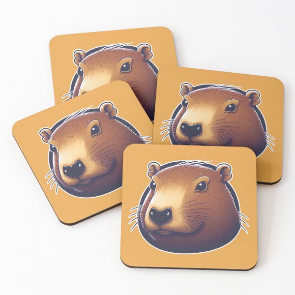 Item preview, Yellow Capy Capybara Art Cartoon designed and sold by CapybaraCentral.