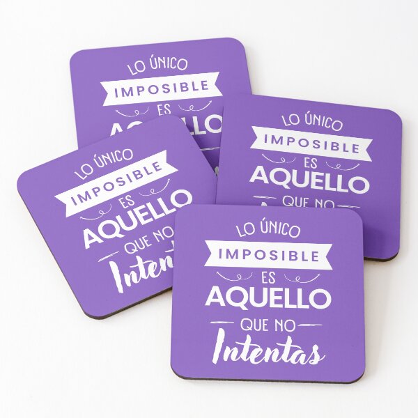 Item preview, The only impossible thing is what you don't try Lila| Perfect Gift | motivational phrases in spanish designed and sold by Dev  Art.