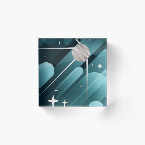 Watching the Moon Acrylic Block