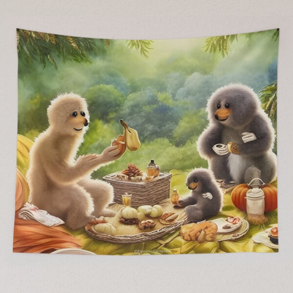 Item preview, The Gibbons' Picnic designed and sold by DreamyEscapism.