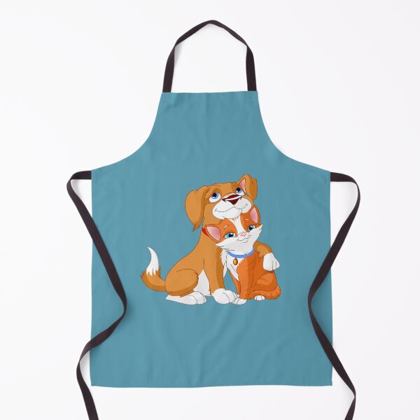 Item preview, Gato marrón y perro naranja y perro abrazando gato designed and sold by Do-It-Over.