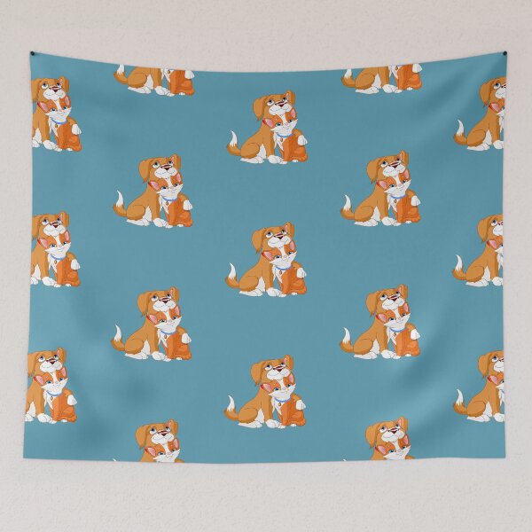 Item preview, Gato marrón y perro naranja y perro abrazando gato designed and sold by Do-It-Over.