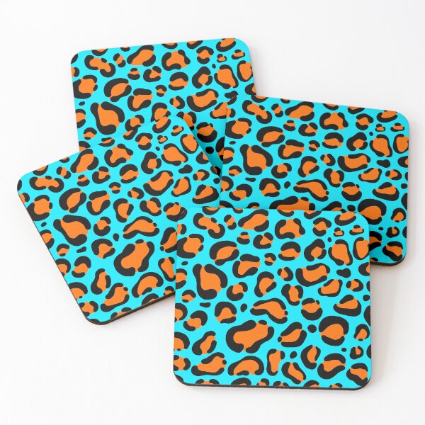 Item preview, Neon Orange And Blue Leopard Print designed and sold by Unicorn Trainwreck.