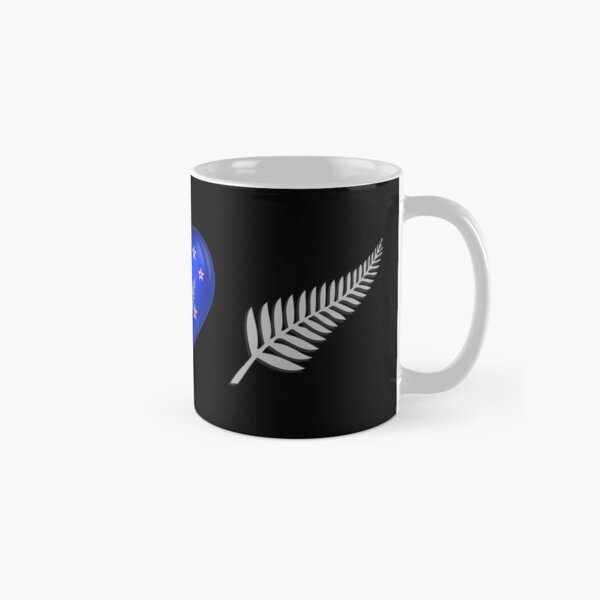Item preview, New Zealand Fern Emblem Heart NZ Flag designed and sold by Down Downunder.