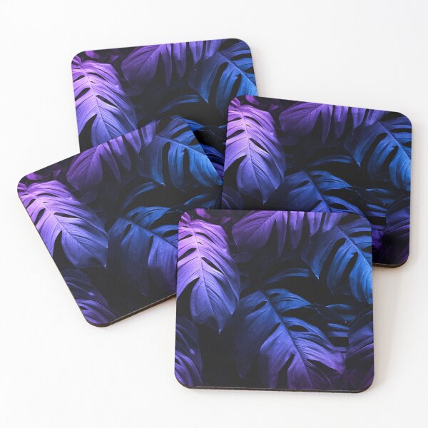 Item preview, Neon Tropical Monstera Leaf Pattern designed and sold by RepublicOfFire.
