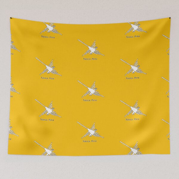 Item preview, White Nazca Lines Hummingbird designed and sold by Almdrs.
