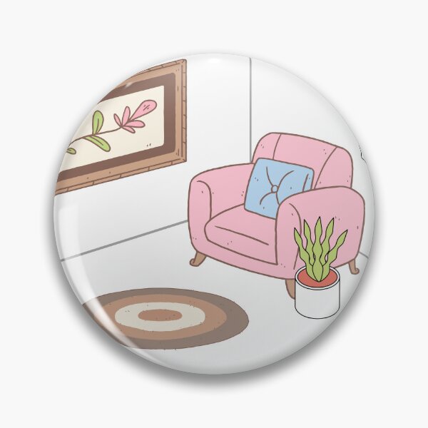 Item preview, Dreaming Of Home, Cute Living Room designed and sold by SquishStitches.