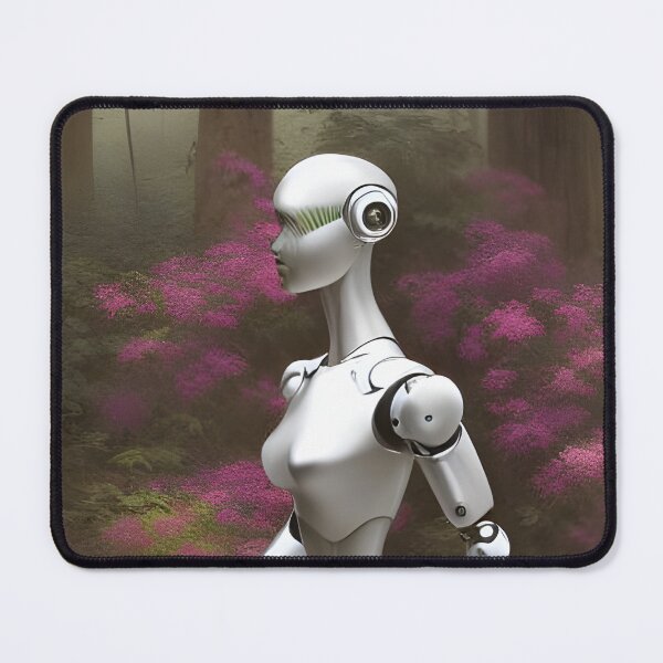 Item preview, Robot in forest designed and sold by TheAIShop.
