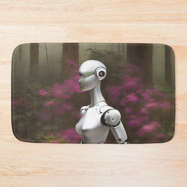 Item preview, Robot in forest designed and sold by TheAIShop.