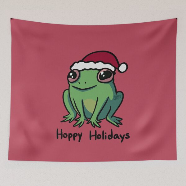 Item preview, Hoppy Holidays Santa Frog designed and sold by jastinamor.