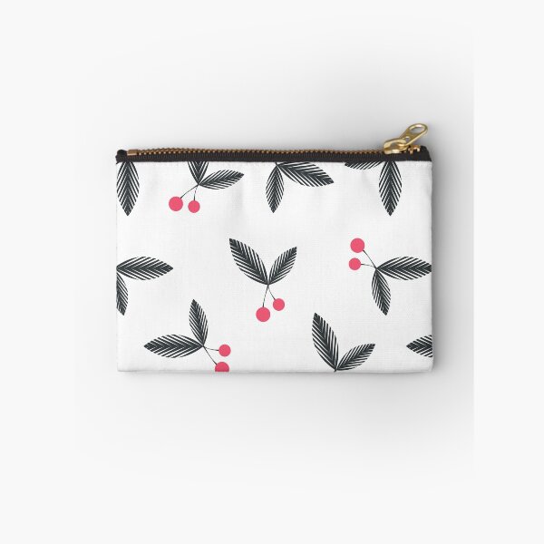 Item preview, Seamless floral berry cherry pattern on white designed and sold by fuzzyfox.