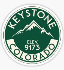 Keystone Colorado Skiing Mountains Ski Skier Snowboarding Sticker
