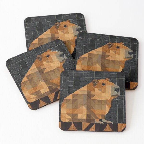 Item preview, Abstract Capybara Geometric Pattern designed and sold by CapybaraCentral.