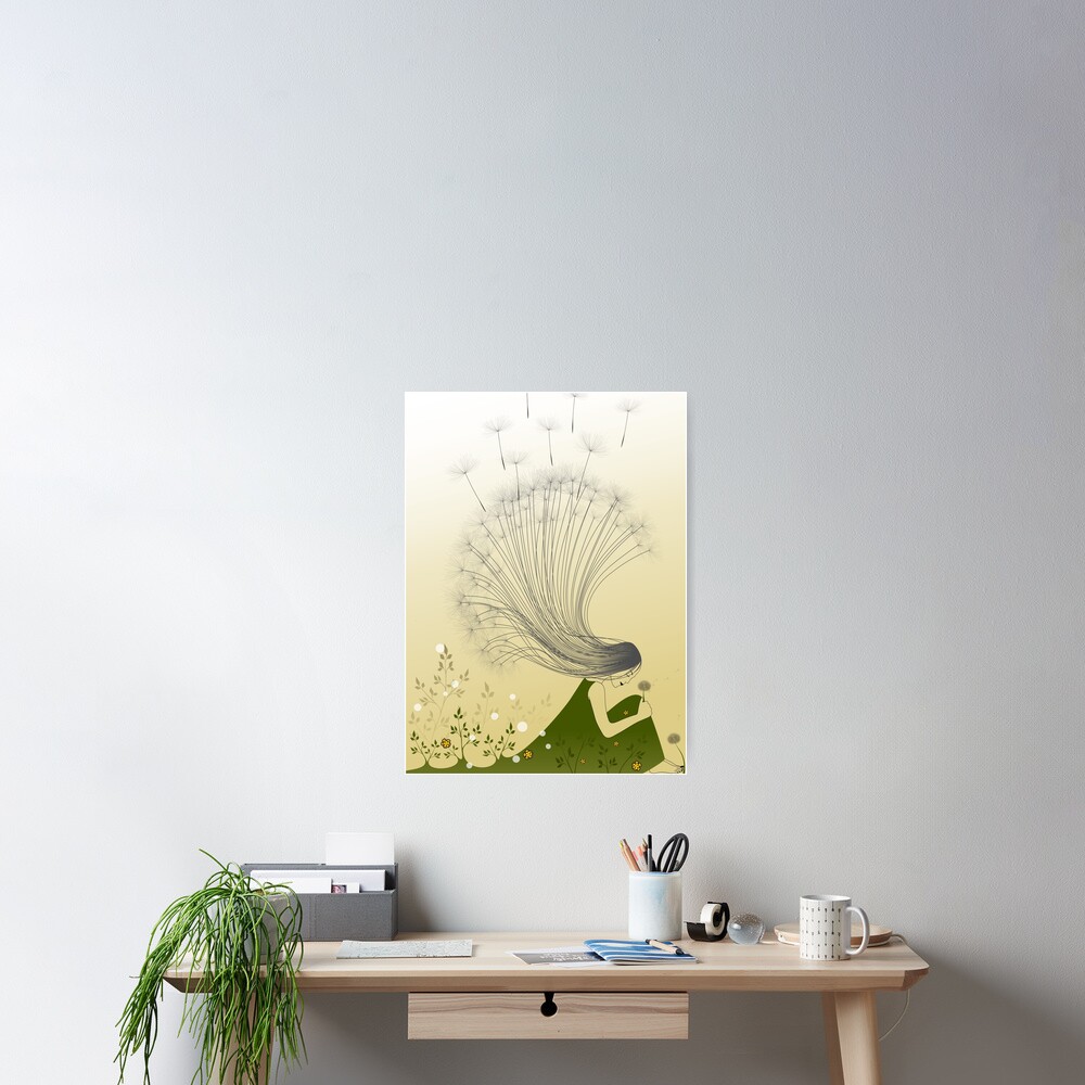 The Girl with Dandelion Hair Poster