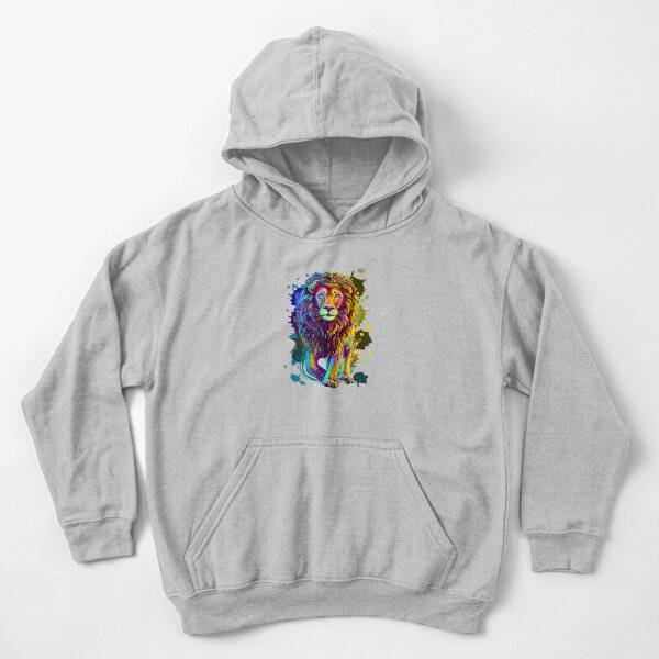 Vista previa del artículo con la obra «Cool Colorful Wild Lion Elegante diseño gráfico de león», diseñado y vendido por DezertDiamond.