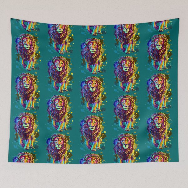 Item preview, Cool Colorful Wild Lion Stylish  Lion Graphic Design   designed and sold by DezertDiamond.