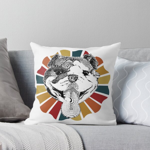 Aperçu de l'œuvre Bouledogue groovy rétro des années 70 créée et vendue par DaughertyDraws.