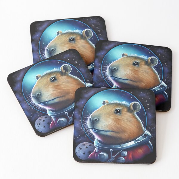 Item preview, Astronaut Capybara in Space designed and sold by CapybaraCentral.