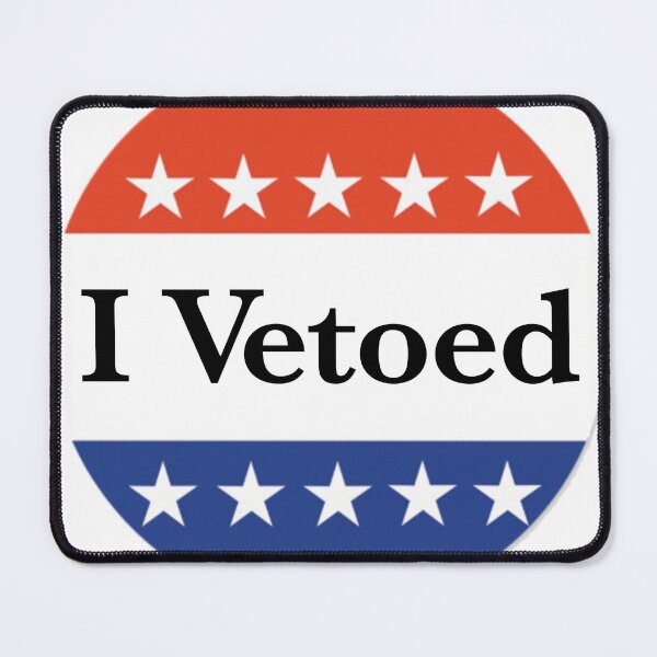 Item preview, I Vetoed - The dyslexic voter sticker designed and sold by RightofCenter.