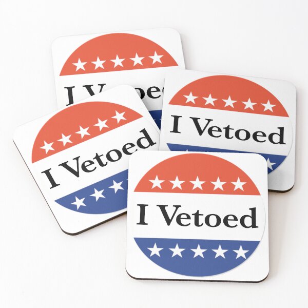 Item preview, I Vetoed - The dyslexic voter sticker designed and sold by RightofCenter.
