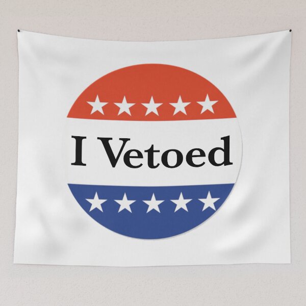 Item preview, I Vetoed - The dyslexic voter sticker designed and sold by RightofCenter.