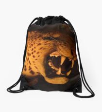 Sabre Toothed Tiger Drawstring Bag