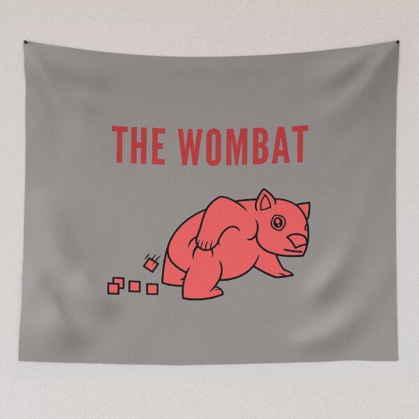 Item preview, The wombat designed and sold by ChachiArts.