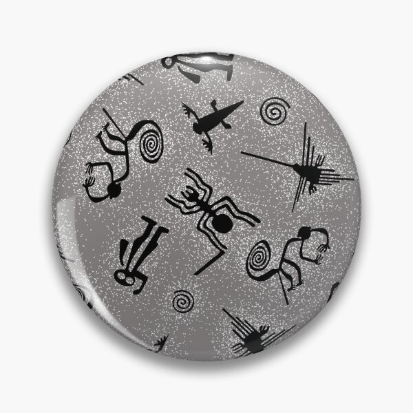 Item preview, Nazca Line Stipple Repeat Gray designed and sold by DapperDanStudio.