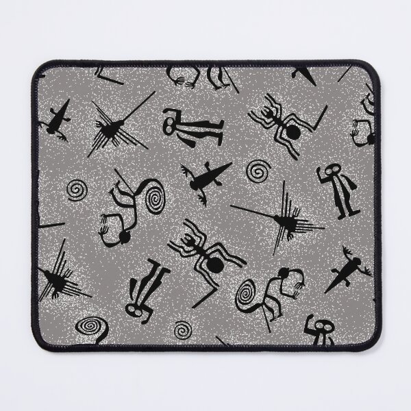 Item preview, Nazca Line Stipple Repeat Gray designed and sold by DapperDanStudio.