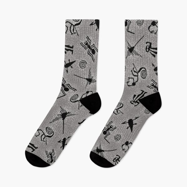 Item preview, Nazca Line Stipple Repeat Gray designed and sold by DapperDanStudio.