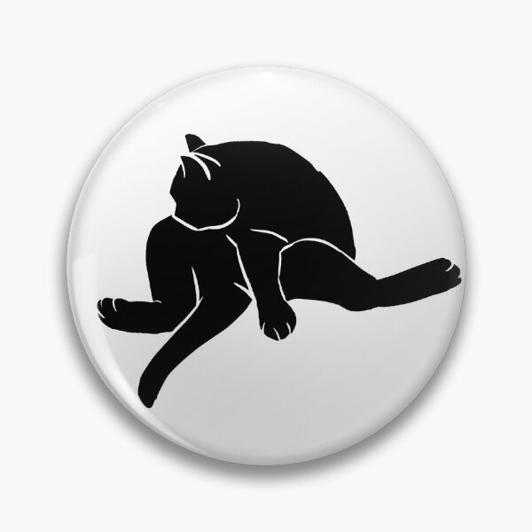 Item preview, Silhouette Cat Lick designed and sold by kotastrophe.