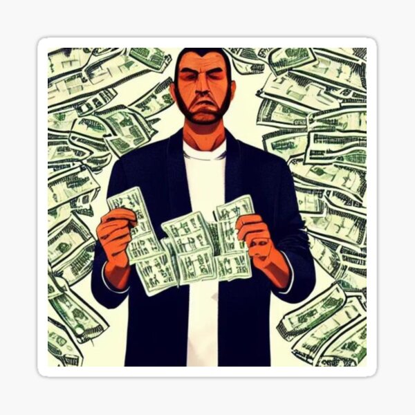 Counting Money | Get that money | Finance | Mentis Fortuna Sticker