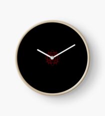 Black and red Clock
