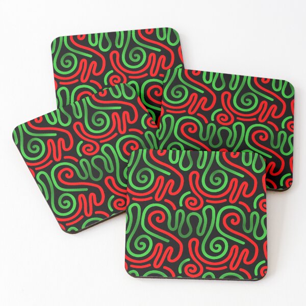 Item preview, Red and Green abstrack designed and sold by ARTSYILA.