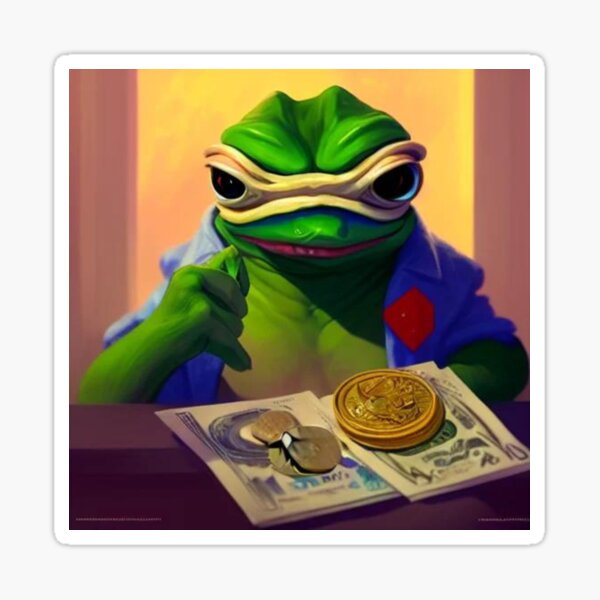 Rich frog | Get that money | Finance | Mentis Fortuna Sticker