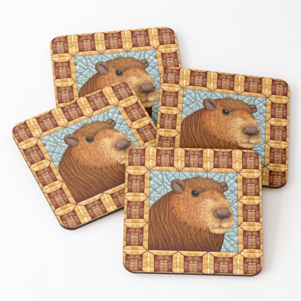 Item preview, Patchwork Capybara Quilt Pattern designed and sold by CapybaraCentral.