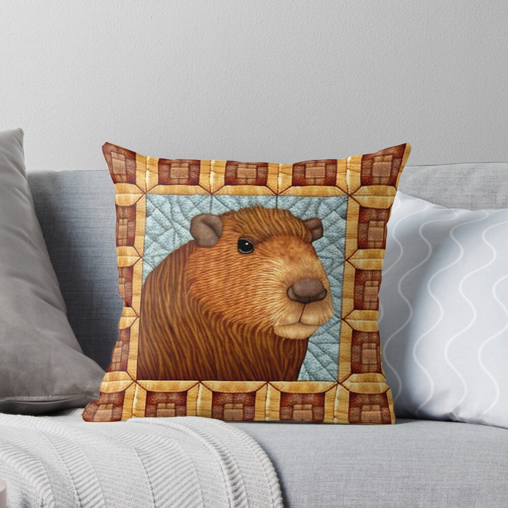Item preview, Throw Pillow designed and sold by CapybaraCentral.