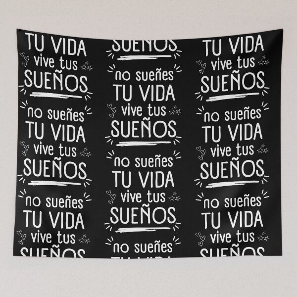 Item preview, No sueñes tu vida vive tus sueños Negro | Regalo perfecto | Frases motivadoras en Español designed and sold by Dev  Art.