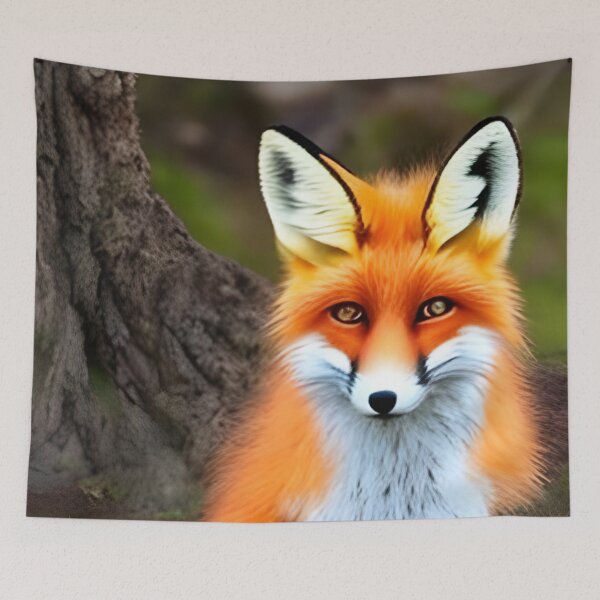 Item preview, Cute red fox art designed and sold by The Love Quill.