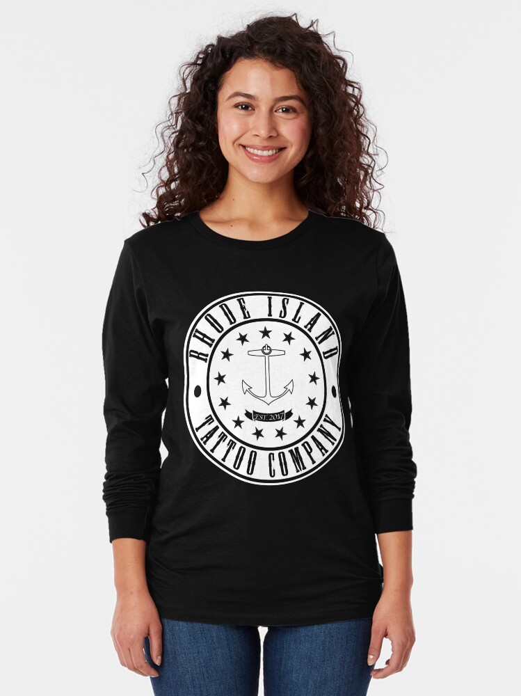 Alternate view of Rhode Island Tattoo company "Company Shirt" Long Sleeve T-Shirt