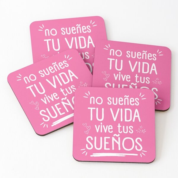 Item preview, No sueñes tu vida vive tus sueños Rosa| Regalo perfecto | Frases motivadoras en Español designed and sold by Dev Art.