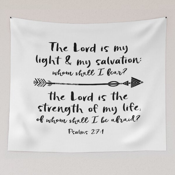 Item preview, Psalms: The Lord is my Light & my Salvation Verse designed and sold by motivateme.
