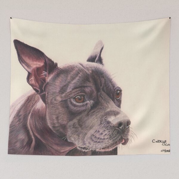 Item preview, A Staffordshire Bull Terrier designed and sold by cathyscreations.