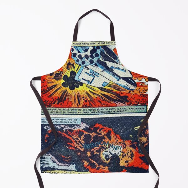 Item preview, Space ships blasting comic scenes designed and sold by spinolator.