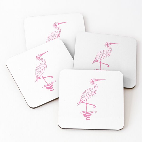 Item preview, pink heron bird designed and sold by biiill.