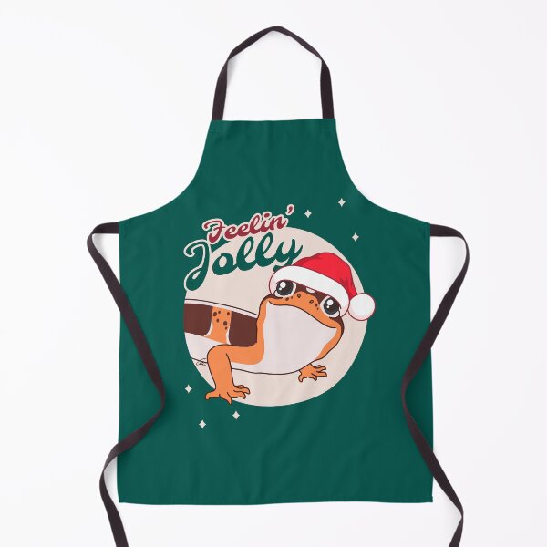 Item preview, African Fat Tailed Gecko, Christmas Edition! Feelin Jolly! Green BG designed and sold by anacecilia.