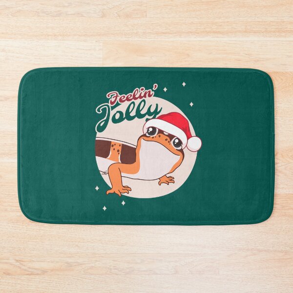 Item preview, African Fat Tailed Gecko, Christmas Edition! Feelin Jolly! Green BG designed and sold by anacecilia.